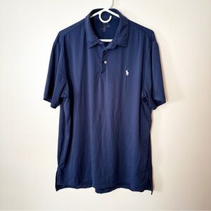 Polo by Ralph Lauren Men's Navy Blue Shirt Large